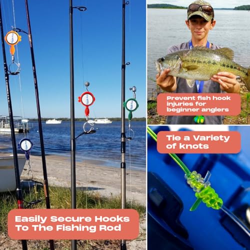 HOOK-EZE Fly Fishing Accessories - Fishing Knot Tying Tool for Tying Fishing Line to Hooks - Fishing Gear and Equipment, G...