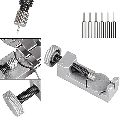 Watch Band Strap Link Pins Remover Repair Tool,24 in 1 Kit with 6 Extra Tips Replacement,20PCS Cotter Pin,Spring Bar Tool ...