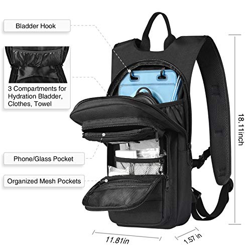 NOOLA Hydration Backpack with 3L TPU Water Bladder, Tactical Molle Water Backpack for Men Women, Hydration Pack for Hikin...
