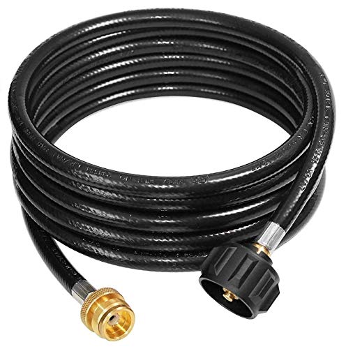 DOZYANT 15 Feet Propane Adapter Hose 1 lb to 20 lb Converter Replacement for QCC1 / Type1 Tank Connects 1 LB Bulk Portable...