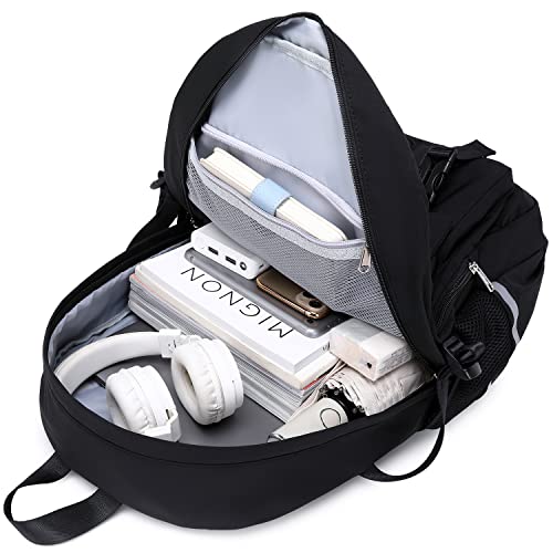 abshoo Big Student Laptop Backpack For College Women Middle High School Teen Girls Bookbag Travel Daypack (Black) | For Co...