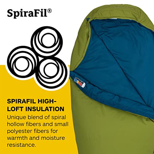 MARMOT Voyager 45° or 55° Mummy Sleeping Bags, Synthetic Spirafil Insulation for Camping & Backpacking