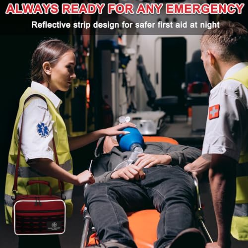 VRIEXSD Premium 450 Piece Large First Aid Kit for Home, Travel, Camping, Car, Hiking & Outdoor Emergencies - Emergency Med...