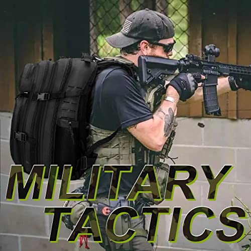 COSCOOA 50L Military Tactical Backpack for Men,Water Resistant Day Backpack Molle Army 3 Days Assault Pack Bug Out Bag,Hea...