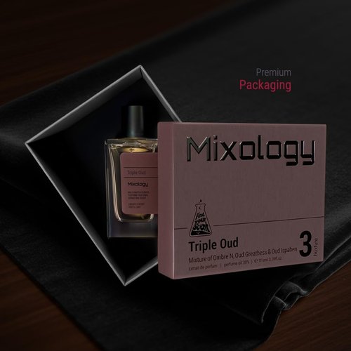 Luxodor Tripe Oud Mixology Eau de Parfum - Mixture of Nomad, Ispahan and Int and Oud For Greatness, Unisex Perfume 3.4 Fl Oz (100ml)