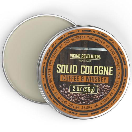 Viking Revolution Bergamot Solid Cologne for Men - 2 Oz Balm Cologne Travel Wax (1 pack, Bergamot)