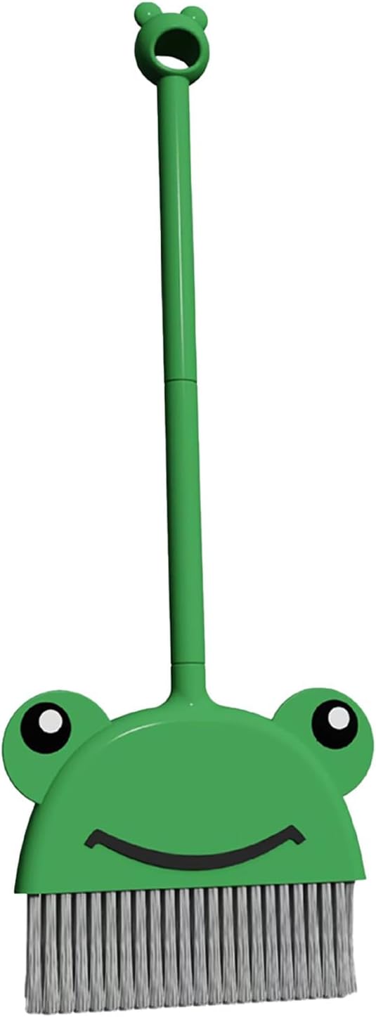 CCYLEZ Kids Exquisite Animal Broom Dustpan Set Easy Storage Cultivating Cleaning Habits for Play Toy [Living Room, Kindergarten] Sturdy PET