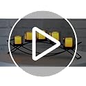 Seraphic Iron Arch Table Centerpiece Decorations Tealight Votive Candle Holder for Weddings, Patio, Kitchen, Dining Room, ...