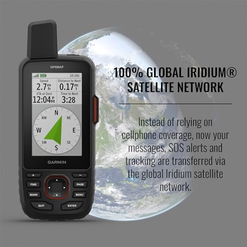Garmin GPSMAP 67i Rugged Hiking GPS Handheld, Premium inReach Satellite Technology, 425 Hr of Battery Life, Two-Way Messag...