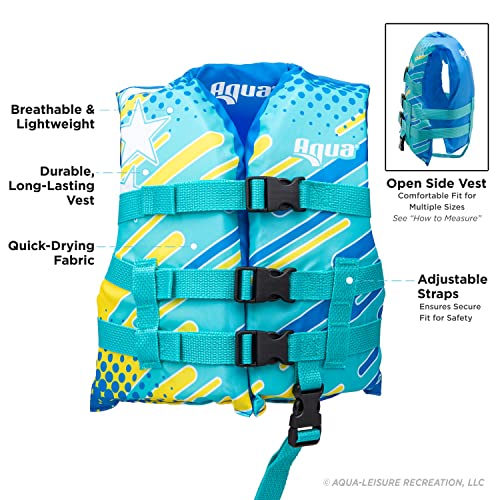 Oceans 7 US Coast Guard-Approved, Type III Kids Life Jacket – Personal Flotation Device with Comfortable Flex-Form-Fit Ope...