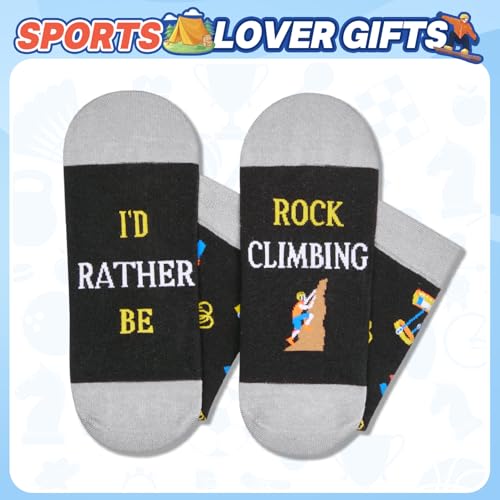 HAPPYPOP Sports Socks for Men Women - Weight Lifter Runner Hunter Dancer Climber Gifts