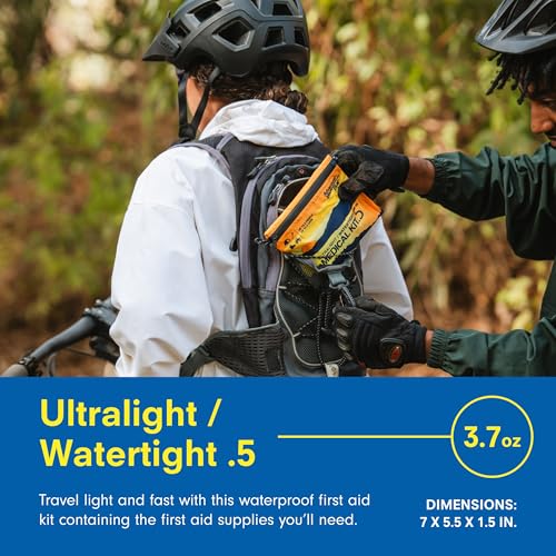 Adventure Medical Kit Ultralight/Watertight Medical Kit .5 - Up to 2 People, Up to 2 Days - Includes Bandages, Blister Ess...