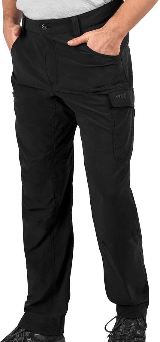 KastKing Wind Crest Fishing Hiking Pants, Water Repellent Lightweight Mens Travel Climbing Pants, UPF 50+ Stretch Material
