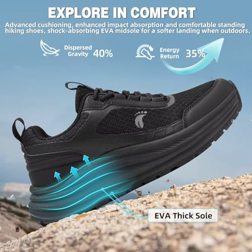 Women's Orthopedic Trail Running Shoes: Comfortable Arch Support Plantar Fasciitis Orthotic Athletic Sneakers, Casual Flat...