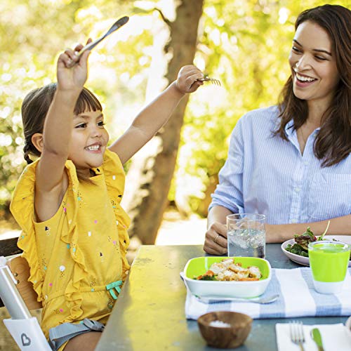 Munchkin Polish Toddler Utensils, Includes Fork, Knife and Spoon, Stainless Steel, 3 Piece