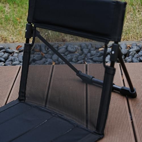 Nyeullcy Breathable Mesh Back Folding backrest,Ultralight Aluminum Alloy Camp Seat with Ventilated Backrest, Portable Outd...