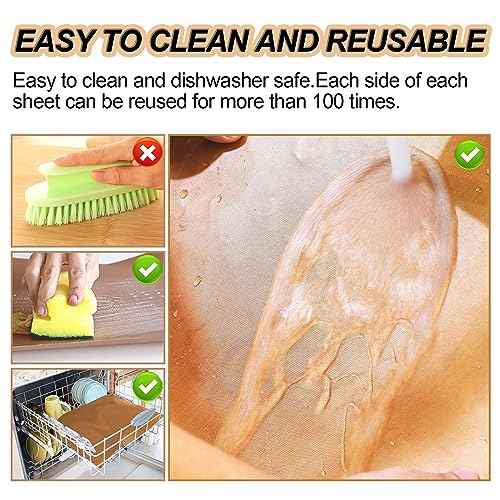 UBeesize Copper Grill Mats for Outdoor Grill ? 6 Pack Heavy-Duty, Non-Stick BBQ Grilling Mat & Baking Mats, Reusable, Easy-Clean for Gas, Charcoal, Electric Grills (15.75 x 13 Inch)