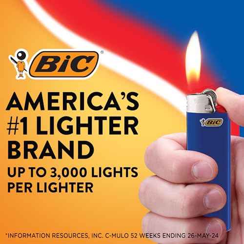 BIC Maxi Pocket Lighters, Safe and Reliable, Long-Lasting Pocket Lighters for Holiday and Everyday Use, All Black, 8-Pack