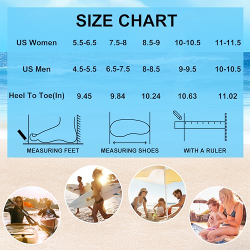 Barefoot Water Shoes for Women Men Non-Slip Yoga Socks Travel Slippers for Outdoor Beach Swim Surf Sport
