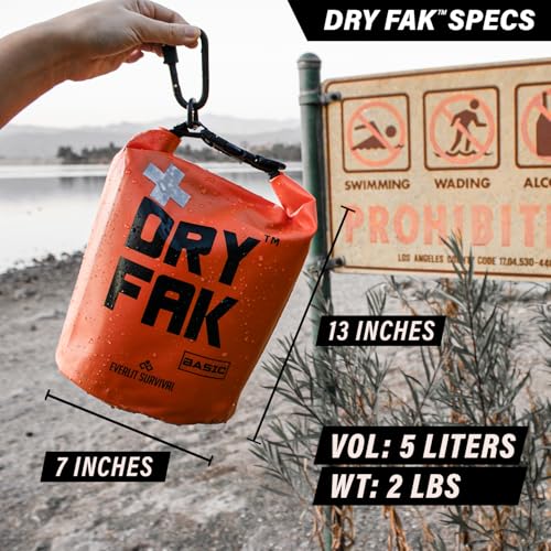 EVERLIT 290 Pc Waterproof First Aid Kit Dry FAK Medical Kit Emergency Survival Kit for Boat, Backpacking, Hiking, Fishing,...