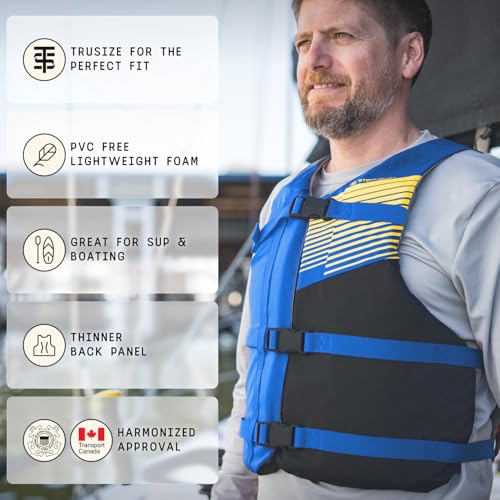 Stohlquist FIT Adult Life Jacket, US Coast Guard Approved Type III Life Vest, PFD for Men and Women, Easily Adjustable, Li...