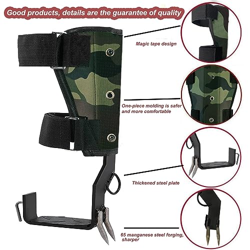 timiland Tree Climbing Spikes,Tree Climbing Gear Set,Tree Climbing Kit with 2 Claws,has Professional Accessories for Tree ...