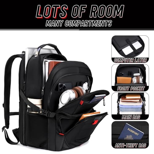 Z-MGKISS Travel Backpack,Extra Large Travel Laptop backpack, Travel Backpack for Men Women with TSA Airline Approved Lugga...