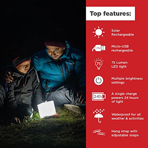 LuminAID Solar Camping Lantern - Inflatable LED Lamp Perfect for Camping, Hiking, Travel and More - Emergency Light for Po...