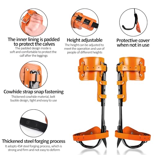 Esayendder Tree Climbing Spikes,Tree Climbing Kit,Tree Climbing Gear,Suitable for Fruit Picking,Tree Climbing,Hunting