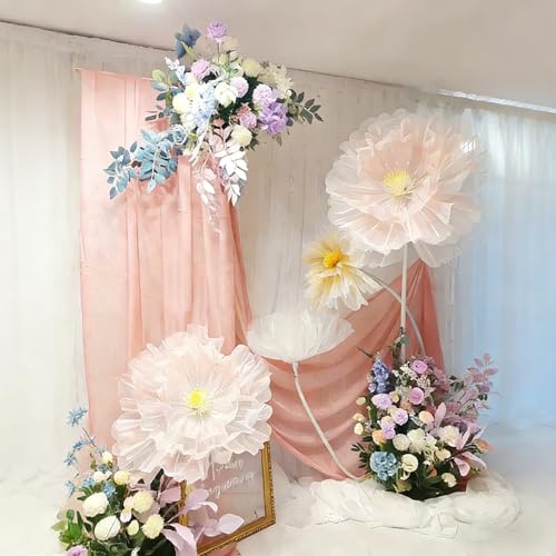 Zzefarmy 5.6 ft Giant Florwes for Decoration,Wedding Home Decorations Store Window Display Large Artificial Flowers (A Mix...