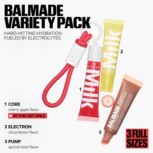 Milk Makeup Balmade Electrolyte Lip Balm – Hydrating, Sheer Gloss Nourishes + Replenishes Moisture – Clean, Vegan Formula ...