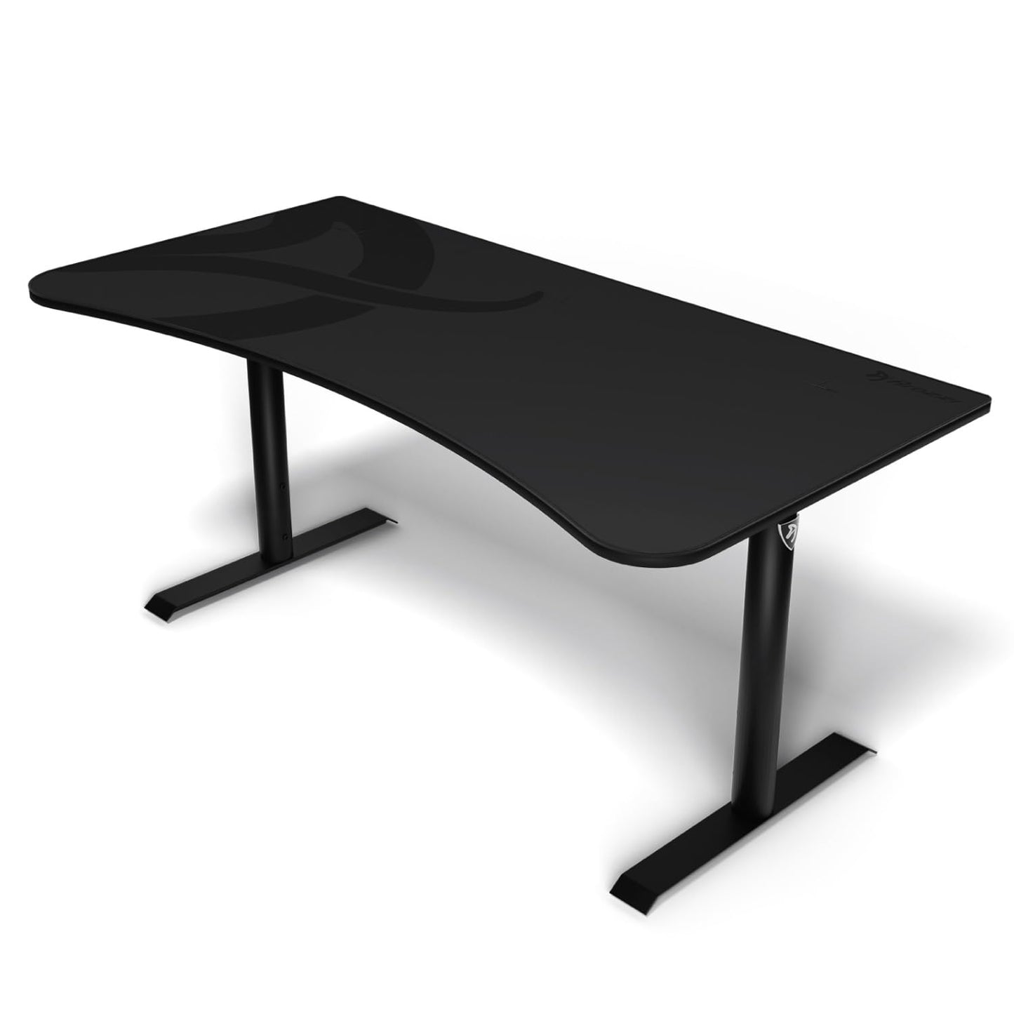Arozzi Arena Ultrawide Curved Gaming And Office Desk With Full Surface Water Resistant Deskmat Custom Monitor Mount Cable Manage