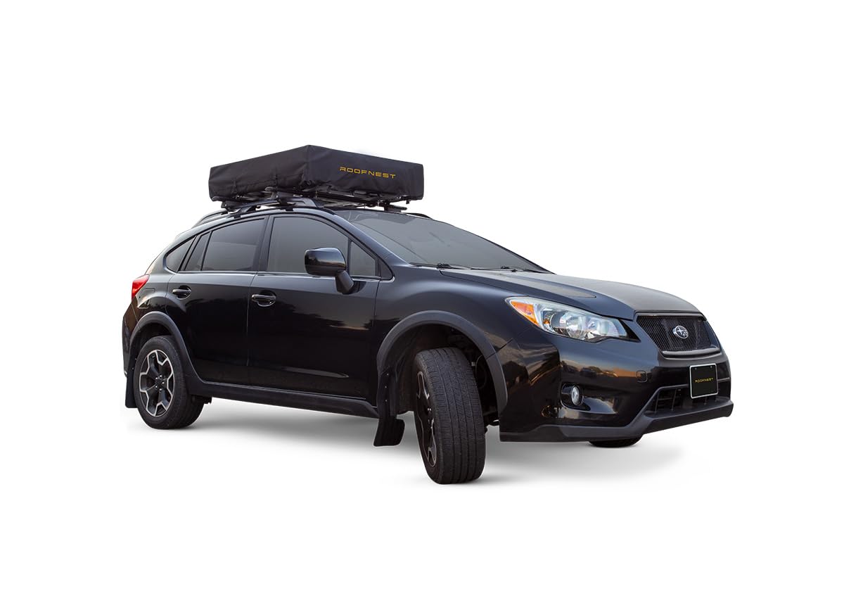 Roofnest Meadowlark Soft Shell Roof Top Tent for Car Camping and Overlanding, Lightweight, Waterproof, 2 Person Tent, Easy Assembly, Universal Mounting Brackets Included