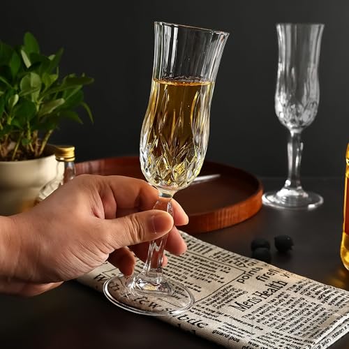 YANGNAY Champagne Flutes Set of 12, Elegant 4 oz Sparkling Wine Glasses with Long Stem, Perfect for Birthdays Weddings