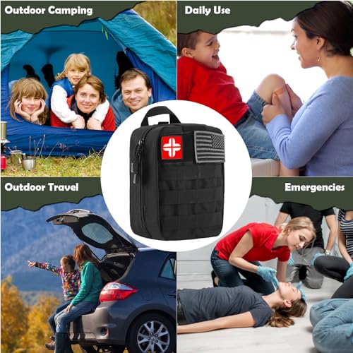 DLMD 320 PCS Survival Kits First Aid Kit, Gifts for Men Christmas Him Dad, Survival Gear and Equipment with Tactical Molle...