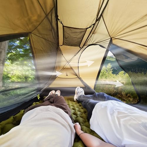 Night Cat Ultralight Backpacking Tent: Waterproof Lightweight Two People Camping Tent for Outdoor Hiking Trekking with Dou...