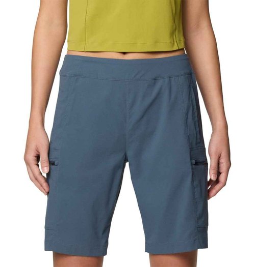 Mountain Hardwear Women's Dynama High Rise Bermuda, Moon Blue, Small x Regular