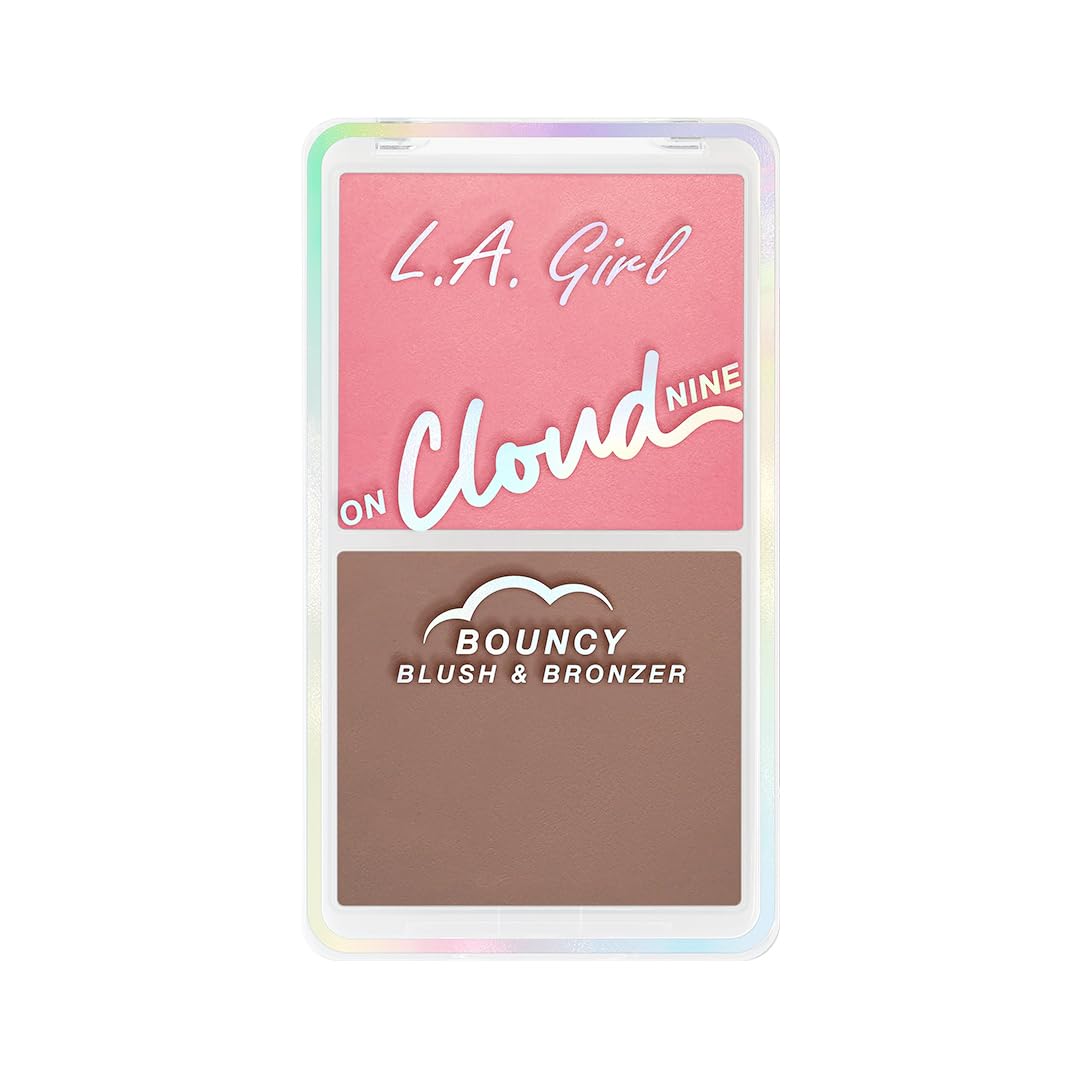L.A. Girl On Cloud Nine Bouncy Blush Bronzer, Dreamy Pink GBL498