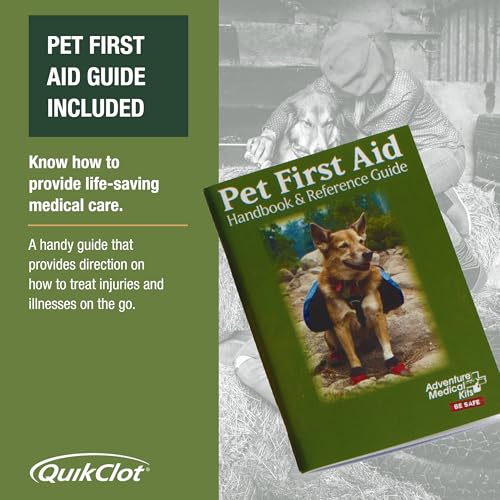 Adventure Medical Kits Trail Dog Medical Kit - Pet First Aid Kit with Dressings, Bandages, Instruction Manual & Tools - Li...
