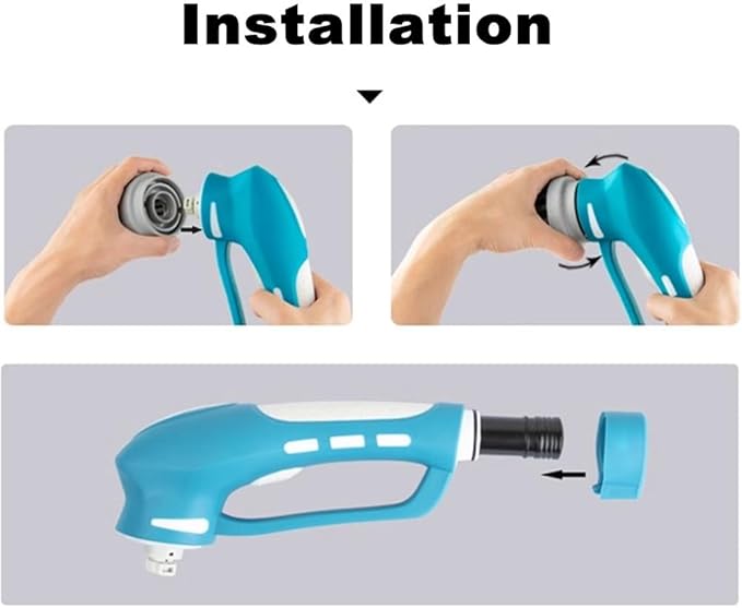 Cordless Power Scrubber for Cleaning Bathroom & Kitchen - Electric Handheld Scrub Brush with 6 Replaceable Heads, 360° Portable Washing Machine for Shower, Floor, Car, Sink, Wall, Window and Stove Top