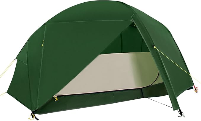Lavitis 2 Person Lightweight Backpacking Tent,Ultralight Portable 20D Waterproof Nylon Tent for Camping，4.4LB 3 Season Bac...