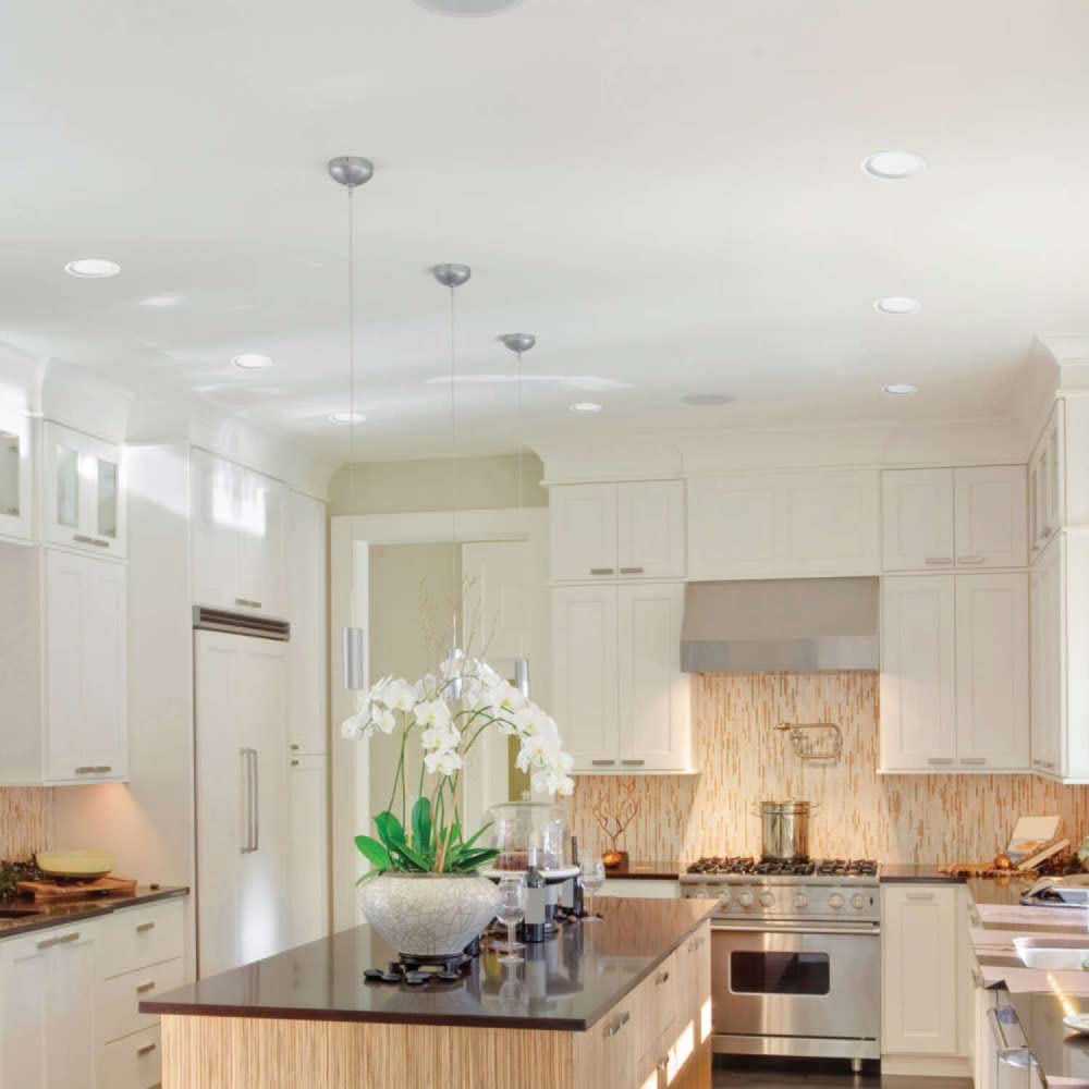 Globe 91495 Led Recessed Lighting Kit, White, 4"