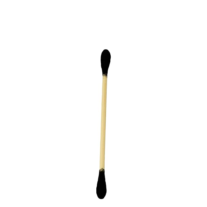 RS ESSENTIAL'S BY LV: Aesthetic Cotton Swabs Sticks Ear Swabs Bamboo swabs 200 Count Cotton Buds In 5 Colorful Colors (Black)