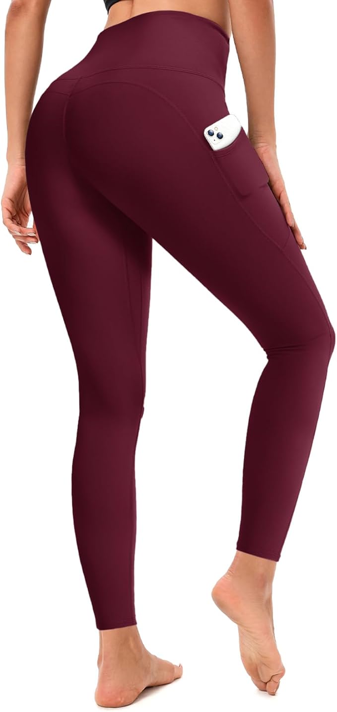 RONLIMO Leggings for Women, Upgraded High Waist Capri Yoga Leggings Workout Running Tummy with Pockets for Women