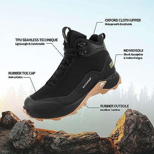 R CORD Women’s Waterproof Hiking Shoes Lightweight Comfortable Hiking Boots for Women Non-Slip Outdoor Walking Camping Tre...