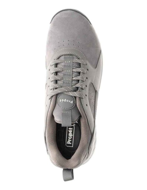 Propét Men's Visp Waterproof Shoe, Grey Suede 8.5 Medium US