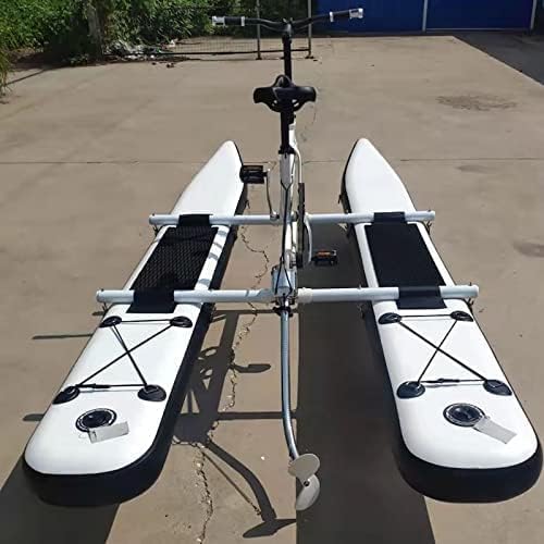 SUP Water Bike, Water Bike Inflatable Kayak Lake Bike Boat, Water Bike with Paddle Board Lake Pedal Bike Boat