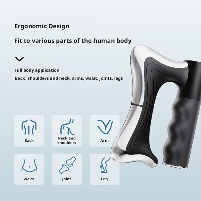 Sculptor Full Body Contour Device with Heat & EMS, Cellulite Massager Skin Firming & Lymphatic Drainage Muscle Relief Better Circulation, Electric Fascia Knife for Belly, Arm, Waist, Leg (black)