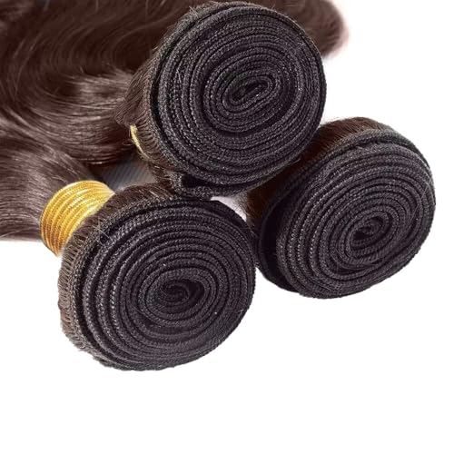 Color #4 Straight Weave Bundles Human Hair Dark Brown Bundles Chocolate Color 4# Deep Brown Straight Bundles Human Hair Brazilian Human Hair Extensions 22 24 26 Inch