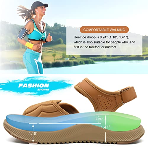 ONCAI Walking Sandals Women,Arch Support Hiking Sandals with Orthotic Outdoor Footbed for Plantar Fasciitis,Water Athletic...